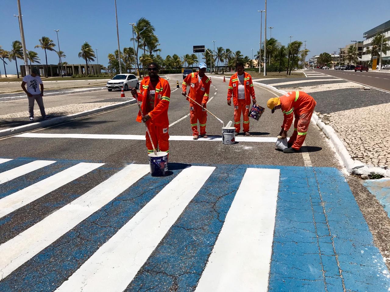SMTT: mais de 180 sinalizações já foram implantadas nas ruas de Aracaju este ano - SMTT Aracaju